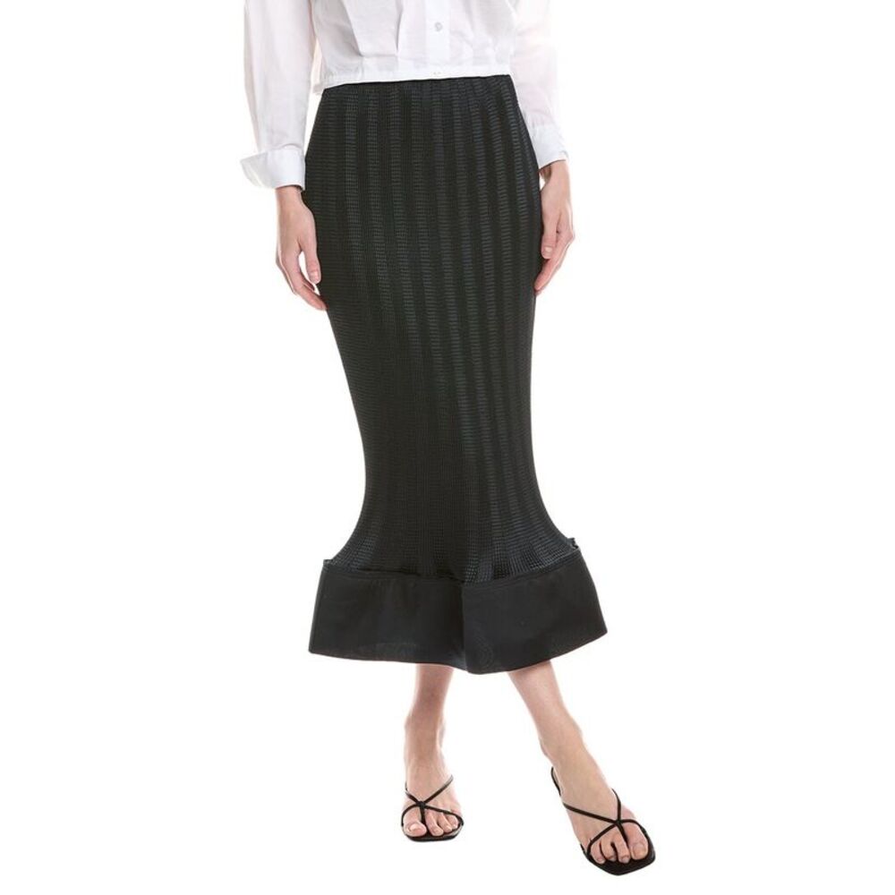 Simkhai Womens  Hollis Midi Skirt, Black